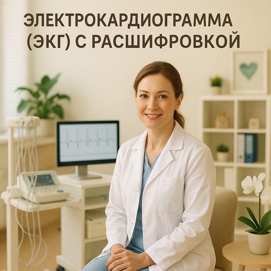 Электрокардиограмма (ЭКГ) с расшифровкой